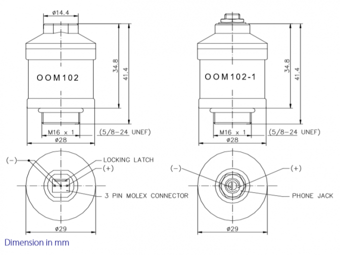 Medizinischer Sauerstoff-Sensor-weißes kompatibles OOM102 Envitec mit Zell-Sensor O2-MOX-01 0
