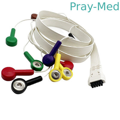 kaufen Führungen ECG Holter Cable Snap Mortara X12 10/Clip-Art für Recorder-Monitor Online-Herstellung