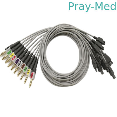 kaufen EKG ECG GE-Nockens 14 Anschlussleitung TPU 0.9M 2016032-001 mit Bananen-/Klammern-Adapter Online-Herstellung