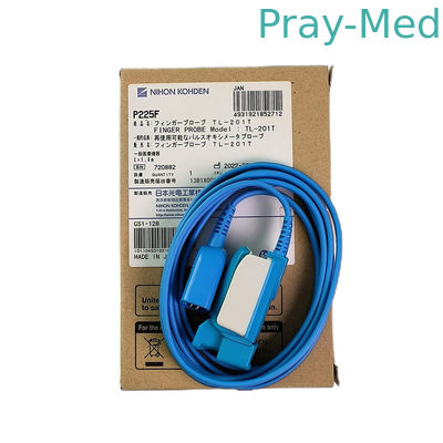 kaufen Original TL-201T Nihon Konden P225F Erwachsener Finger Clip SpO2 Sensor TPU Blau Online-Herstellung