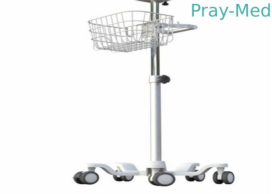 kaufen Beine des 20 Zoll-niedrige Monitor-Laufkatzen-Stand-5, Metallrollenmedizinischer Monitor-Stand Online-Herstellung