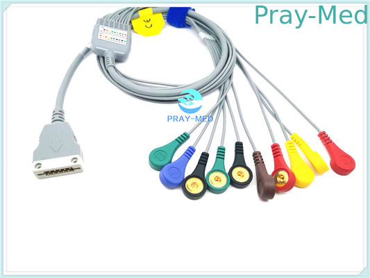 kaufen Kompatibles geduldiges Kabel Beneware ECG, 12 Kabel der Führungs-ECG mit TPU-Material Online-Herstellung