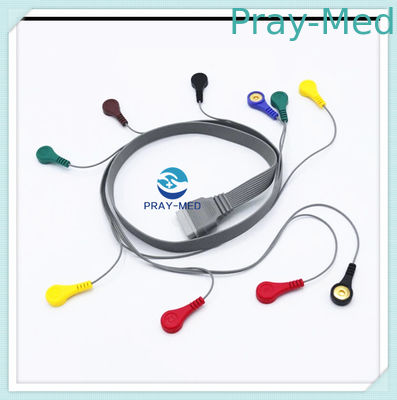 kaufen 10 geduldige Länge Edan SE2003/SE2012 der Führungs-ECG des Kabel-1.5m für Recorder ECG Hotler Online-Herstellung