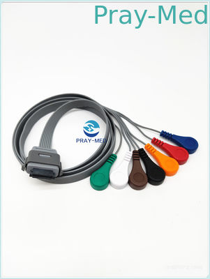 kaufen Führung 26 biomedizinischen BI9800-/BI9000-Holter Ecg Kabel-7 Pin kompatibel mit Edan Online-Herstellung