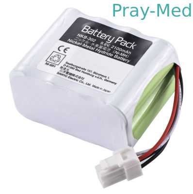 kaufen Batterie-Weiß 2100mAh 9.6v Nihon Kohden für NKB-302 X064 OPV-1500 OPV-1500K Online-Herstellung