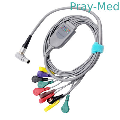 kaufen GE CM3000 10 Schnellverbindungsstück Pin 10 Führungs-ECG Holter Cable 0.9m Online-Herstellung