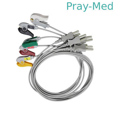 kaufen Leitungsdraht-Verschluss-/Clip-TPU Jacken-Grau 0.9m Spacelabs 5 des Führungs-ECG 700-0007-08 700-0006-08 Online-Herstellung