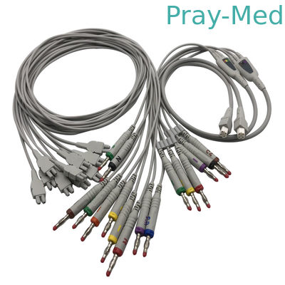 kaufen Edan 18 führt ecg ekg Kabel für SE-18 SE-1515 Zwilling Pin Length TPU Online-Herstellung