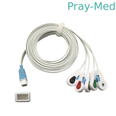 kaufen Radiolucent Führungs-Wegwerfclip kompatibles Covidien ECG-Anschlussleitungs-5 Online-Herstellung