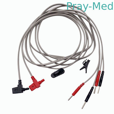 kaufen Geduldiges Kabel ECG für NMES-Geräte, die PVC des Therapie-Drahtes 1.5m weiß oder andere Farbe schlucken Online-Herstellung