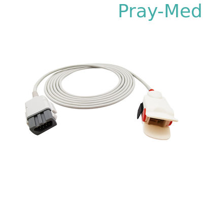 kaufen Erwachsener Sensor Spo2 GEs Ohmeda OXY F4 Lux für Patientenmonitor-weiche Spitzen-graues Weiß-Farbe Online-Herstellung