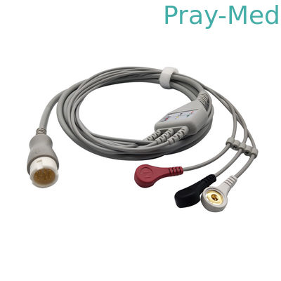 kaufen HP/Führungs-geduldiges Kabel HPs 3 für Ecg-Maschine 12 Pin Connector 3.6m TPU Online-Herstellung
