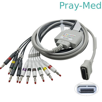 kaufen 10 EKG Pin Bananas 4,0 der Führungs-20 Kabel kompatibles Edan ECG SE-1515 DX12 Holter Cable Online-Herstellung