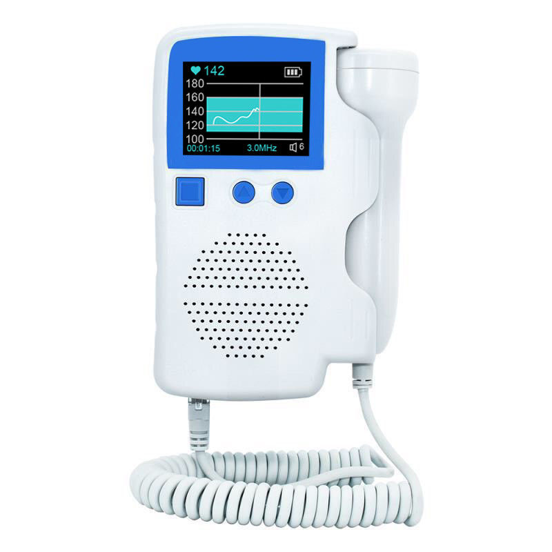 ABS DC3.7V 3MHz Fetal Doppler Heartbeat Detector For Clinic