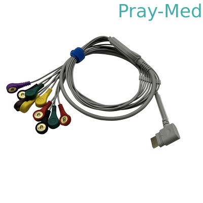 Materielles Schnellende 1.1m Rencare 10 Führungs-ECG Holter Cable Grey TPU