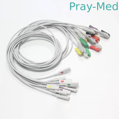 Führungen ECG Kangmei 10 EKG Kabel-Zwilling Pin Clip Connector Proximal 1m