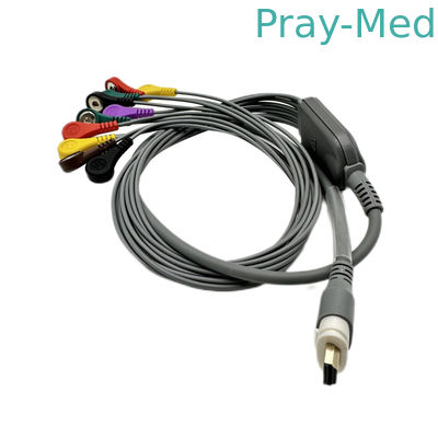 Kompatibles Material Nalong RAGE-12 ECG Holter Cable 10 Führungs-TPU