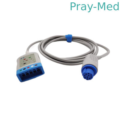 Datex Ohmeda Kardiocap EKG-Patientkabel mit Grab-Snap-End Cb-72395r
