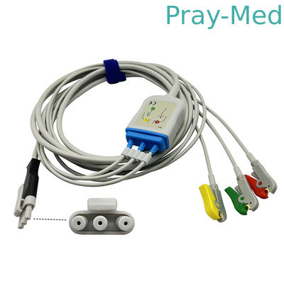 Primedic 3 steckt geduldiges Kabel ECG für Primedic-Defibrillator XD100 Defimonitor fest