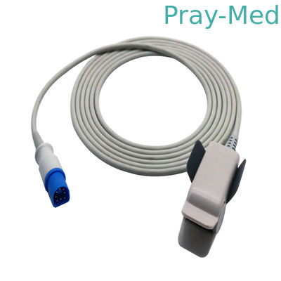 Mehrfachverwendbarer Spo2-Sensor kompatibel mit PH 8 Pin M1196A USA TE Chip