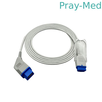 Jl-900p Spo2 Adapterkabel 14 Pin 2,4m Tpu Jacket kompatibel mit Nihon Kohden