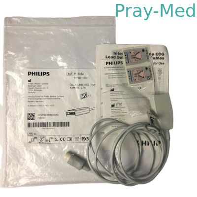 Original 12-Pin-EKG-Rumpfkabel 5 Blei 989803145061 M1668A 2,4 m