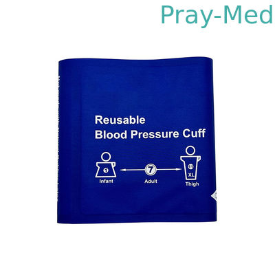 Wiederverwendbare Blutdruckmanschette Blau Erwachsener Patient 27.5 bis 36.5 cm Manschette