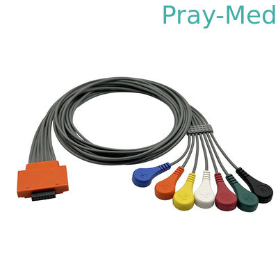 EKG Holter Kabel für Kardiolin Walk400h 5 7or10 Lead Snap Connector 16pin