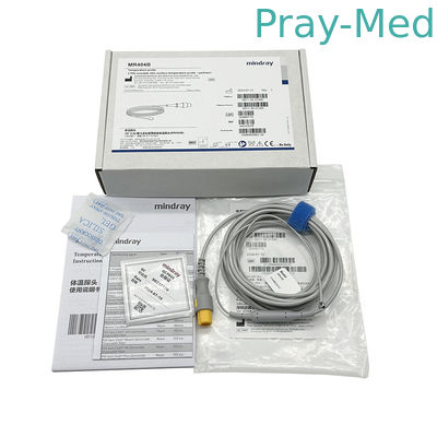 Mindray Pediatrische Neugeborene Wiederverwendbare Hauttemperaturprobe MR404B 3m/10ft Graues Kabel