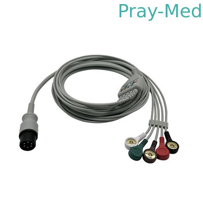 Kompatibles EKG-Kabel Edan Contec Mindray Carewell Mediana Universal Typ 6pin 3,6m TPU Material