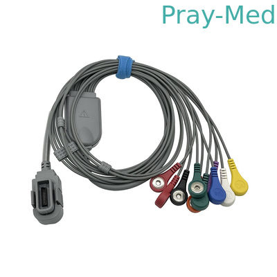 NORAV 10 Blei EKG Holter Kabel mit Snap Ends 20-Pin-Anschluss