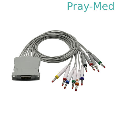 Mittelmerk kompatibles EKG-Kabel mit 10-Blei-Bananen-Leadwires 3-100-0203