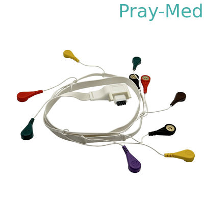 10 Bleipatient EKG Holterkabel für Mortara T12 10PIN