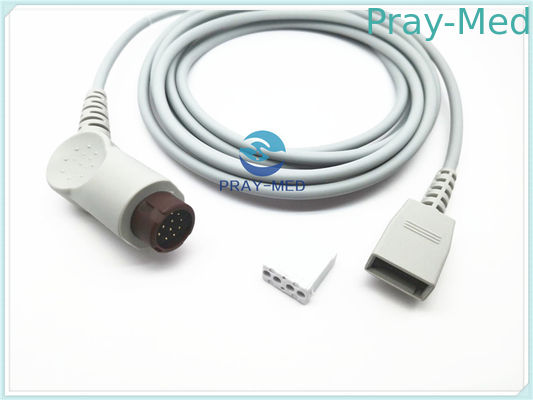 12 des Pin-Invasionsblutdruck-Kabel-TPU Durchmesser Kabel-des Material-4.0mm
