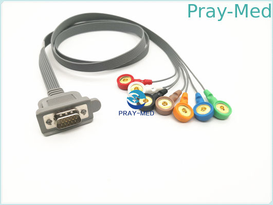 DMS 15 geduldige Länge Pin Connectors ECG Kabel-1m mit CER, ISO