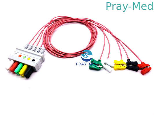 8 Pin HP 5 führen Ecg-Kabel, M2406A/M1733a Ecg Länge des Stamm-Kabel-3.6m