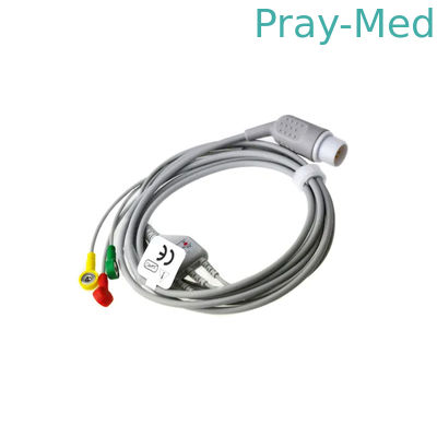 3.6m erwachsenes pädiatrisches AHA geduldiges Kabel 8 Pin For HP Iecs ECG