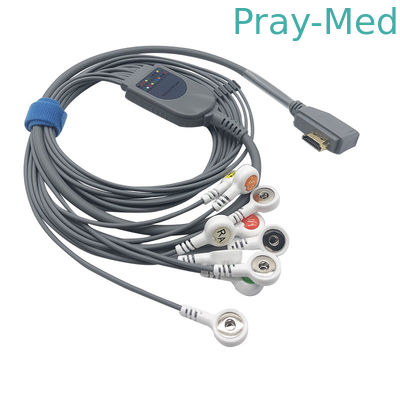 Drähte ECG 10 Führungs-1.1m Ecg für intelligentes Verbindungsstück Holter Recording Systems HDMI
