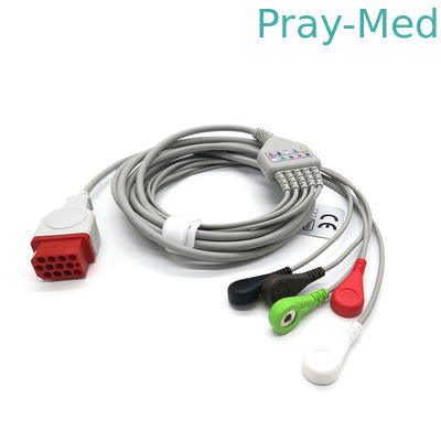 12 geduldiges Kabel Compatable Pin 5leads ECG mit Bionet BM5 BM7