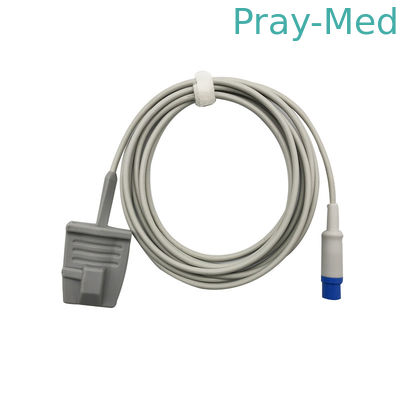 Erwachsene weiche Spo2 Länge des Grau-TPU Drager des Sensor-3m