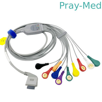 Kabel AHA Iecs TPU Holter ECG für biomedizinische 26 Pin Snap Connector