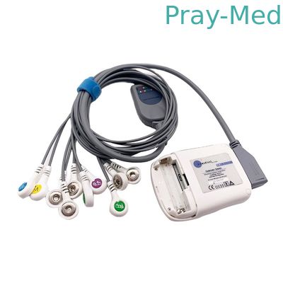 Führungs-Grau 2m Borsam Holter Ecg Cable 10 kompatibel für Bs6930 BS6930-3