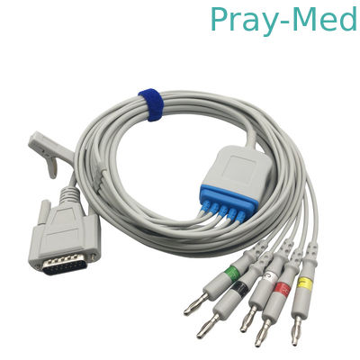 Erwachsenes pädiatrisches Pin With Banana-pinnd Mindray ECG der Kabel-5 Führungs-15