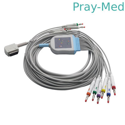 Kenz 108/109 Ecg-Kabel und Leitungsdrähte, geduldiges Kabel Ecg mit Banane/Lärm 3,0