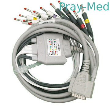 Führung Zoncare 10 EKG verkabelt Grey With Banana 4.0mm Verbindungsstück DBs 36pin