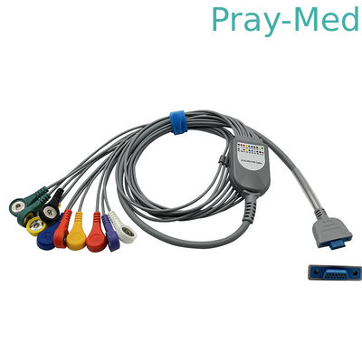 Führung Pengyang 10 Verschluss Holter ECG Kabel-15pin für erwachsenes/pädiatrisches